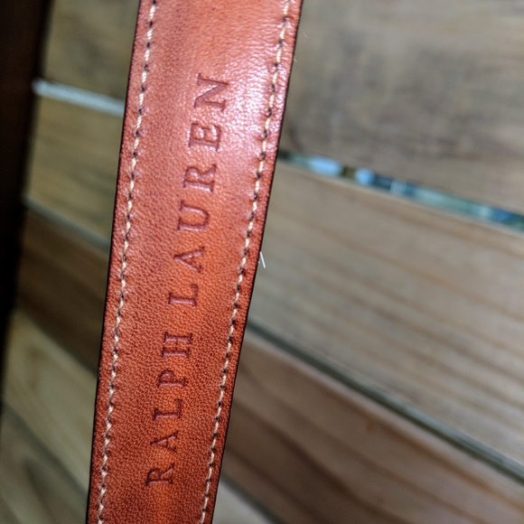Ralph Lauren M Narrow Genuine Zebra Belt 31\
